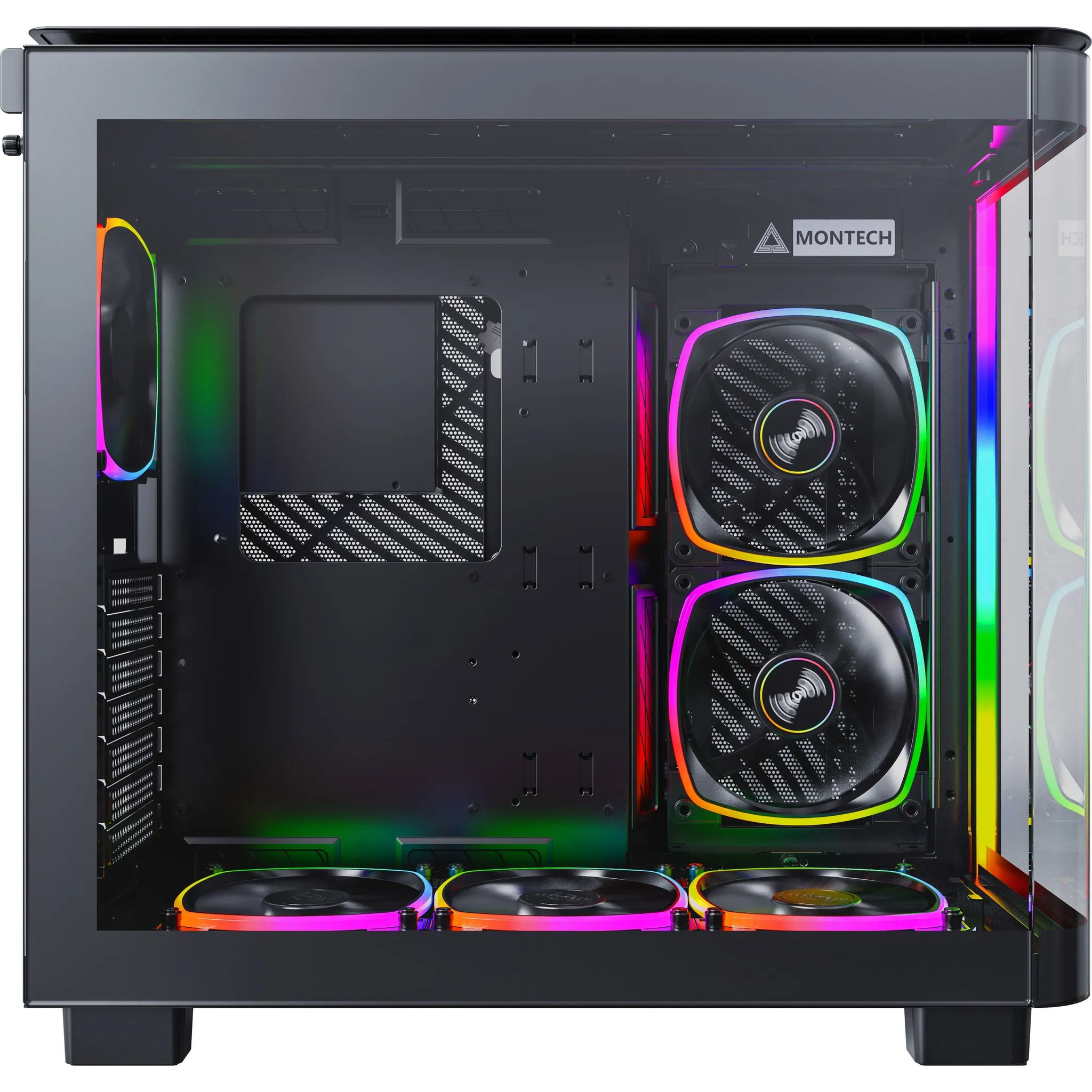 Fotografie 5 - PC skříň MONTECH KING 95 PRO černá (KING95PROB)