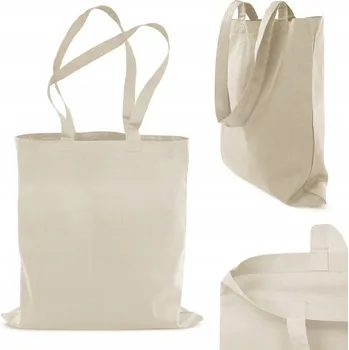 Nákupní taška Bavlněná taška Allbag hnědá 42x38 cm ekologická