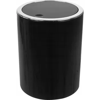 Odpadkový koš KOŠ NA ODPADKY 5L DO KUCHYNĚ KOUPELNY KANCELÁŘE ČERNÝ ELEGANTNÍ DESIGN