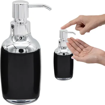 Dávkovač mýdla Ruční dávkovač mýdla stojací Rodeno 280 ml černý, šedý