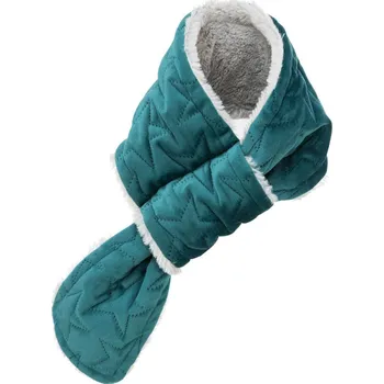 Obleček pro psa Vánoční šál pro psy, M: 70 cm , samet/plyš, lila/zelená