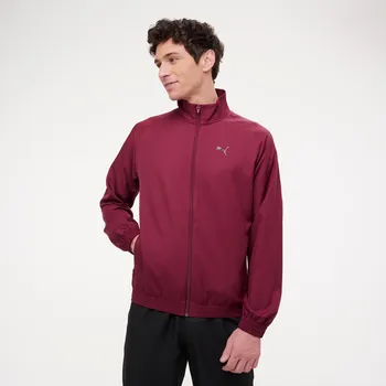 PUMA Pánská bunda Woven M ČERVENÁ