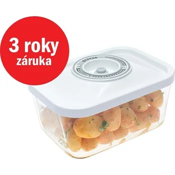 Svářečka STATUS skleněná vakuová dóza 1,5l 181051, bílá