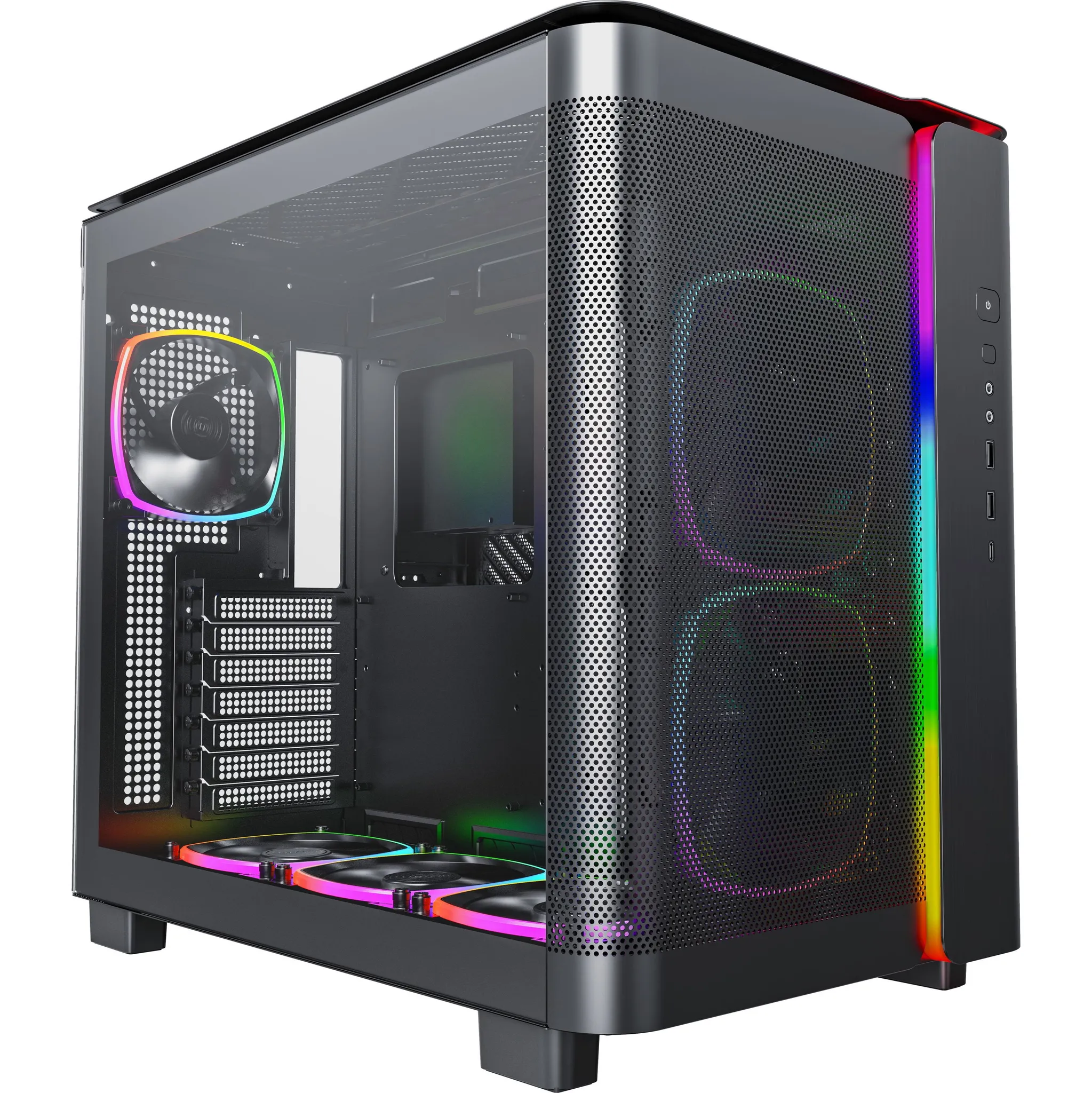 Fotografie 3 - PC skříň MONTECH KING 95 PRO černá (KING95PROB)
