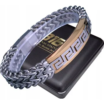 Náramek ELEGANTNÍ STŘÍBRNÝ PÁNSKÝ NÁRAMEK KRÁLOVSKÝ VZOR