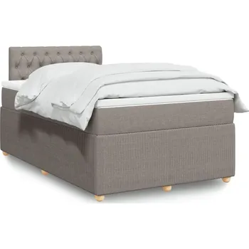 Ložnice Čalouněná jednolůžková postel VidaXL 120x190 béžové odstíny