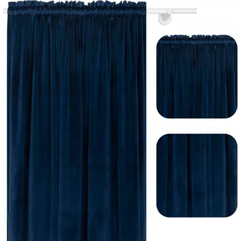 Obraz VOPPI ZÁVĚS NA PÁSCE 140 x 160 CM, TMAVĚ MODRÁ