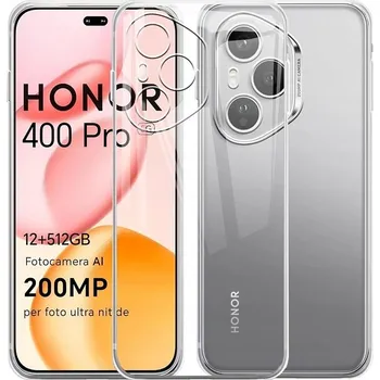 Pouzdro na mobilní telefon ULTRA TENKÉ SILIKONOVÉ GUMOVÉ POUZDRO PRO HONOR 400 PRO + SKLO DÁREK !