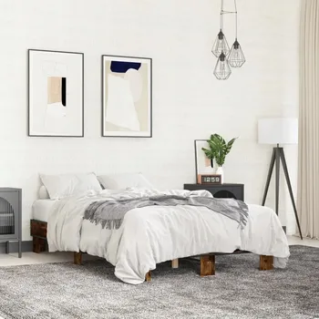 Postel Rám postele, kouřový dub, 120 x 200 cm