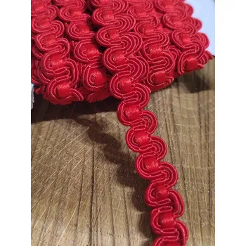 Krajka Leonský prýmek barva červená