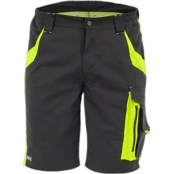 Pánské kraťasy Krátké pracovní kraťasy pánské SARA NEOFLEX M černé žluté reflexní