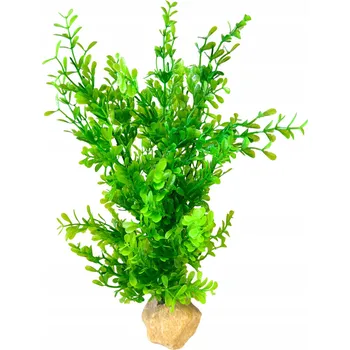 umělá květina ROSTLINA DO AKVÁRIA ZELENÁ UMĚLÁ PŘIROZENÝ VZHLED ROSTLINA VELKÁ XL 35cm