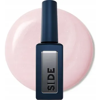 Lak na nehty SIDE TINT BASE 07 - mléčně růžová s růžovým třpytem, 15 ml