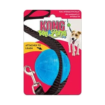 Hračka pro psa Hračka Kong Dog TagALong Lopta na vodítko, guma termoplastická, M