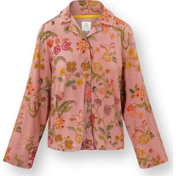 Dámská mikina PIP Studio Faye top na knoflíky Coco Flower Korálová Barva: korálová, Velikost: S