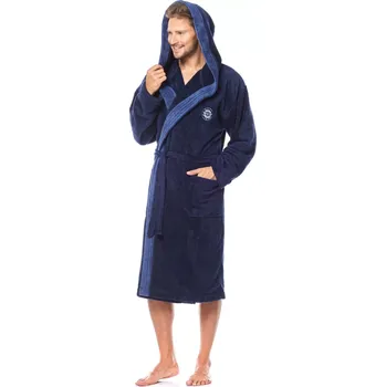 Dámský župan Pánský župan George dark blue - L&L tmavě modrá 176/L