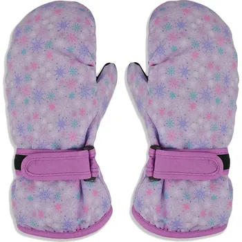 Dámské plavky Noviti RN035 Dívčí lyžařské rukavice sněhové vločky 14 cm