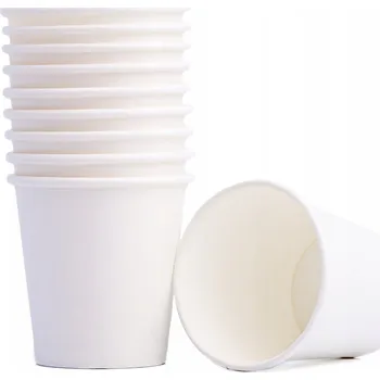 Jednorázové nádobí Papírové kelímky 40 ml bílé 1000 ks – biologicky rozložitelné, bez plastů