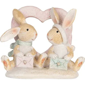 Clayre & Eef - Dekorativní figurka králíků s dárky 6PR5883