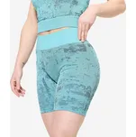 DOMYOS Dámské fitness kraťasy S MODRÁ|ŠEDÁ