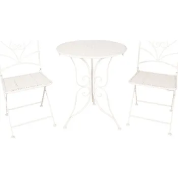 Zahradní sestava Set zahradního kovového nábytku Richelle – 60x70 / 40x40x92 cm + doprava zdarma