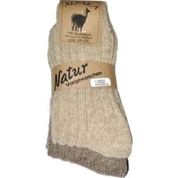 Pánské ponožky WiK ponožky 20901/21901 Alpaka Wolle A'2 39-46 béžová melanž 39-42