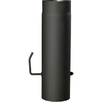 Kouřovod Kovo Kraus Kouřová roura s klapkou 150 x 500 x 1,5 mm