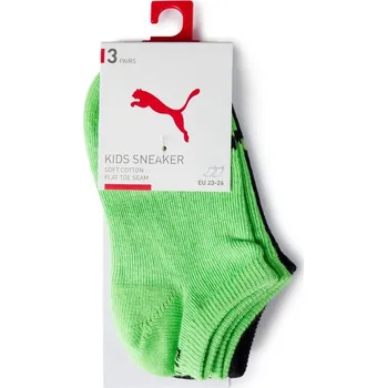 Pánské ponožky Puma Kids' Liner Invisible Socks Pack Green Flash C6-8.5