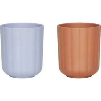 DĚTSKÝ HRNEK SADA 2 ks BIO PLAST BAREVNÉ VZORY OYOY