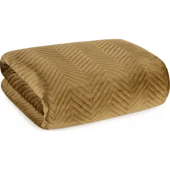 Přehoz na lůžko Přehoz na sedačku - pohovku SAMUEL medová 170x210 cm, 200x220 cm Mybesthome Rozměr: 170x210 cm