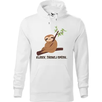 Pánská mikina DOBRÝ TRIKO Pánská mikina s potiskem Klídek Velikost pánské mikiny: S, Barva: Bílá