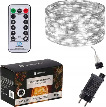 Vánoční dekorace Vánoční osvětlení na stromeček Springos venkovní 51 m 301 - 500 světýlek