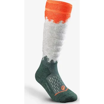Pánské ponožky WEDZE Dětské lyžařské podkolenky 500 23/26 MODRÁ|ORANŽOVÁ|ZELENÁ|ČERVENÁ|ŠEDÁ