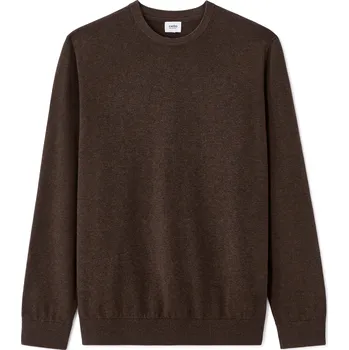 Pánský svetr Celio Hladký svetr Decoton 1172384 Hnědá XXL