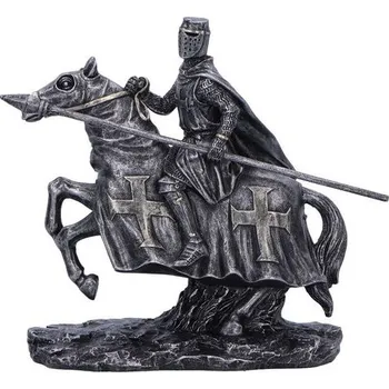 Figurka Nemesis Now Křižák, rytíř na koni 16cm