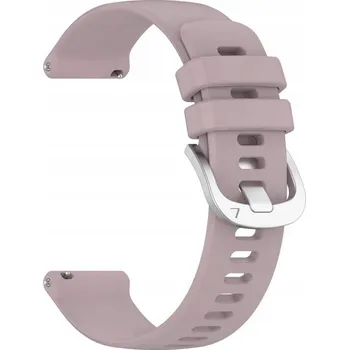 Řemínek na hodinky Pásek Řemínek do 18 mm, Silikon Spona Stříbrná Fialová, nastavitelný