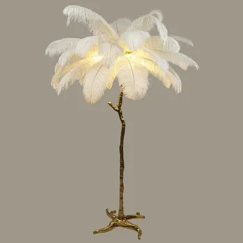 Stojací lampa Stojací lampa Berger 7002-FL-4 E14 max 4x40 W Gold & White