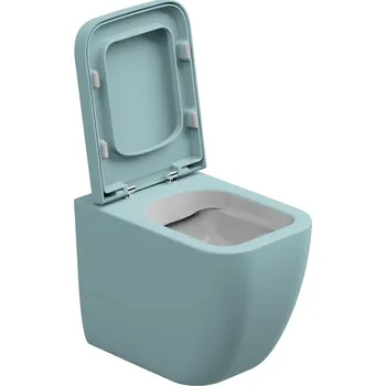 Klozet WC mísa stojící Brio, rimless, keramická, dvoubarevná, BRWC01BI000037FI