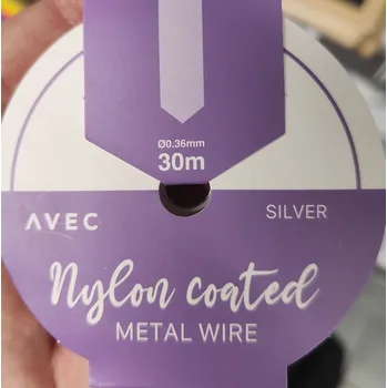 Hobby drát AVEC DIY Dekorační drátek s nylonovým potažením – 0,36 mm × 30 m