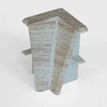 soklová lišta NOVÁK Vnitřní roh k soklové liště MDF 40x18 dub trend šedý, 1 ks M13-AMVR009