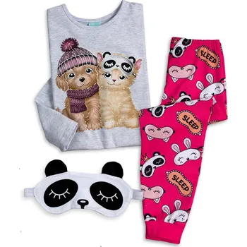 Dívčí pyžamo Dívčí pyžamo svítící ve tmě KYLY SLEEP šedé Velikost: 104