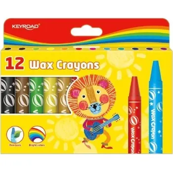 Keyroad Wax Crayons 14 mm 12 ks