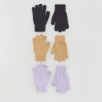 Čepice Reserved - Barevné rukavice 3 pack - vícebarevná - 757GT-MLC - 757GT-MLC-5Y9