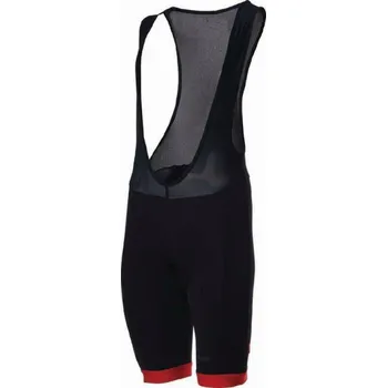 cyklistické kraťasy Kraťasy BBB BBW-81 Bib Shorts černo/červené pánské S