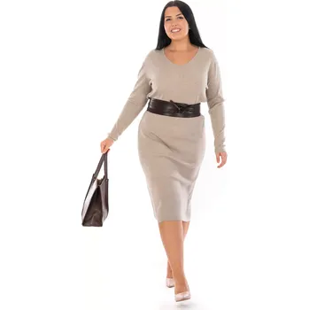 Dámské šaty Dámské šaty PAMELA Béžová 44/46