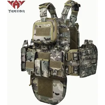 Taktická vesta YAKEDA MOLLE Barva: světlá kamufláž předprodej zahájen - zaváděcí cena