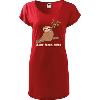 Dámské tričko DOBRÝ TRIKO Dámské tričko/šaty Klídek Velikost: L, Barva: Červená