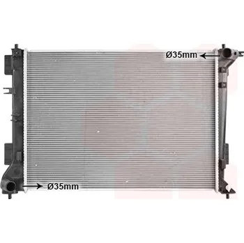 Chladič motoru Chladič, chlazení motoru VAN WEZEL 82012728