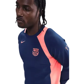 Pánská mikina Pánská mikina Nike FC Barcelona 25/26 Total 90 Crew tmavě modrá