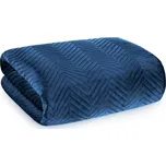 Přehoz na sedačku - pohovku SAMUEL modrá 170x210 cm, 200x220 cm Mybesthome Rozměr: 170x210 cm